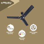 BAJAJ CEILING FAN Glide ee 1200mm lemon blue cf - Image 3